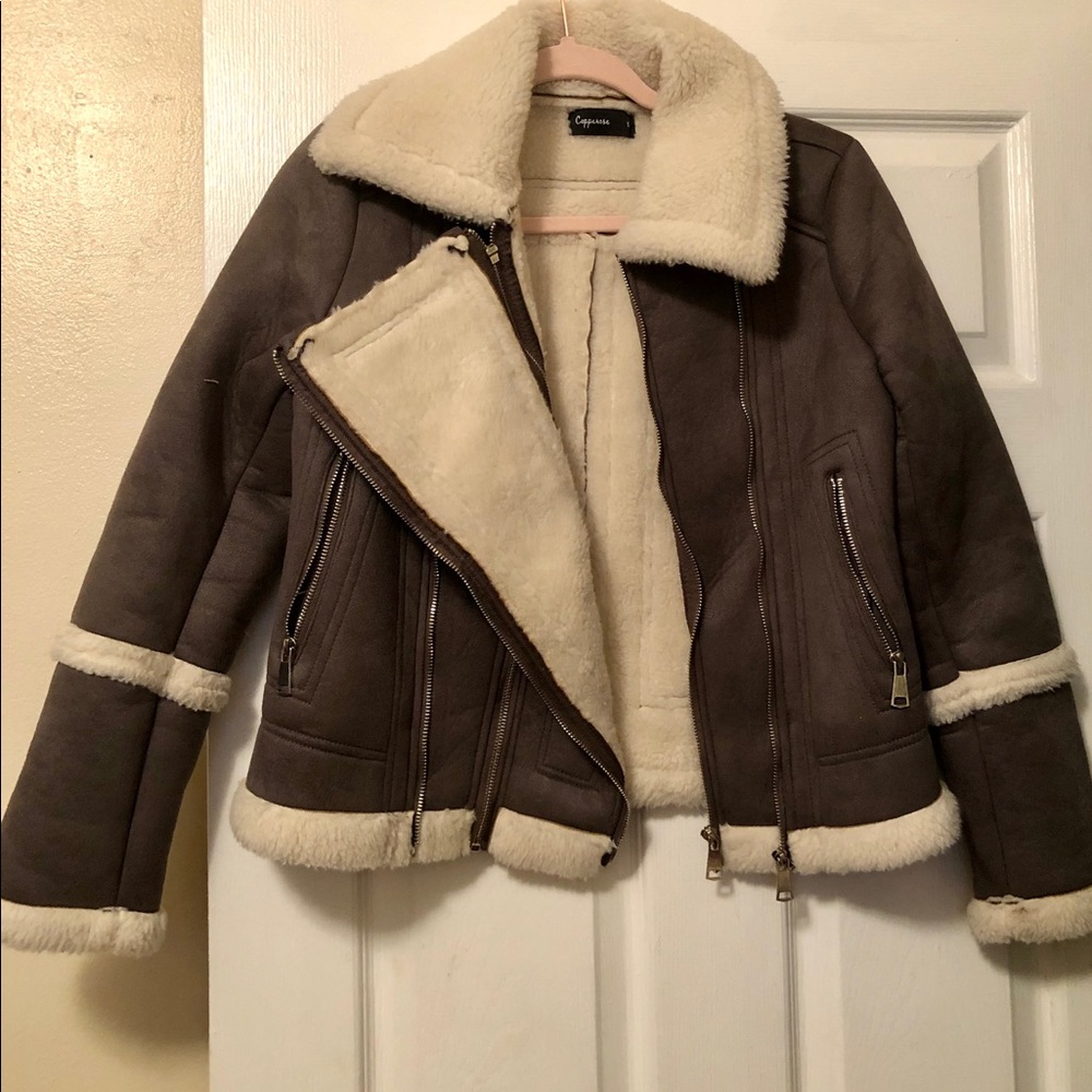 Meshki coperose coat, size small.